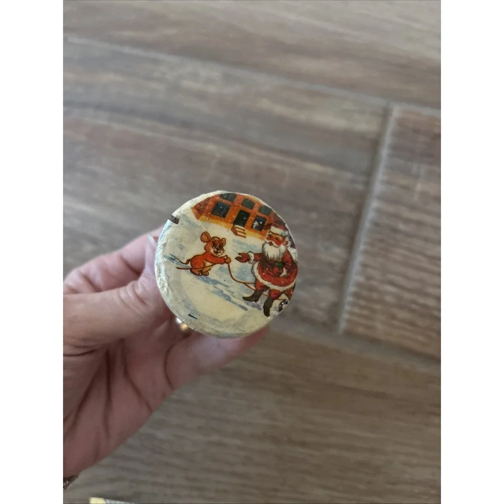 Vintage Paper‎ Mache Christmas Bell Ornament